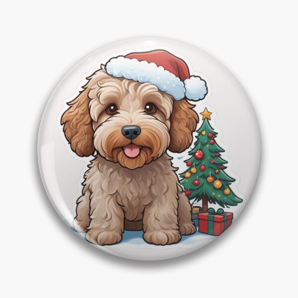Item preview, Christmas Cartoon Australian Labradoodle designed and sold by Krieghorn.