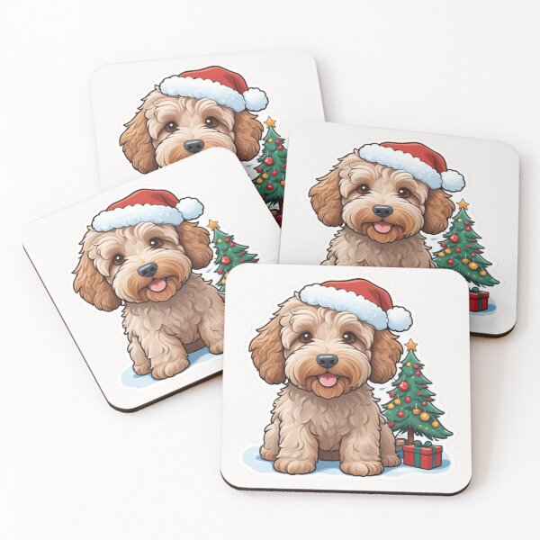 Item preview, Christmas Cartoon Australian Labradoodle designed and sold by Krieghorn.