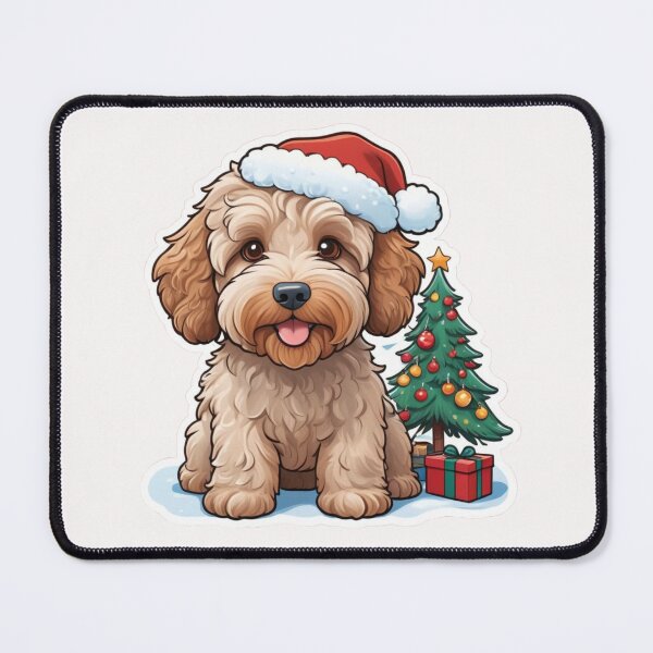 Item preview, Christmas Cartoon Australian Labradoodle designed and sold by Krieghorn.