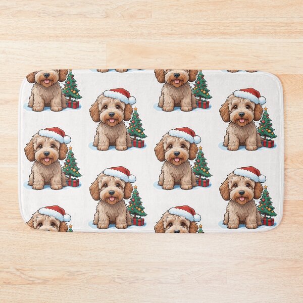Item preview, Christmas Cartoon Australian Labradoodle designed and sold by Krieghorn.
