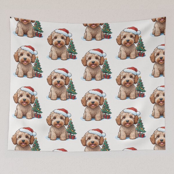 Item preview, Christmas Cartoon Australian Labradoodle designed and sold by Krieghorn.