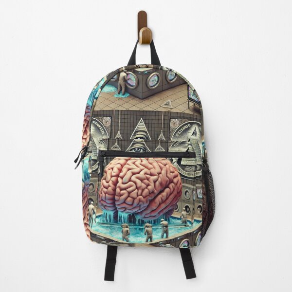 Item preview, Consciousness Art, Surreal Mind Control - Illuminati Brainwashing Scene, Dystopian Art Print designed and sold by Iiamspecial1.