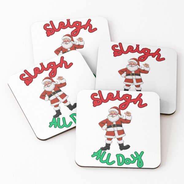 Item preview, Sleigh All Day (Santa)  | Funny Christmas Pun Graphic | Holiday Humor Design for T-Shirts, Stickers, Mugs & Cards | Festive Cute Winter Art designed and sold by dblten-mnl.