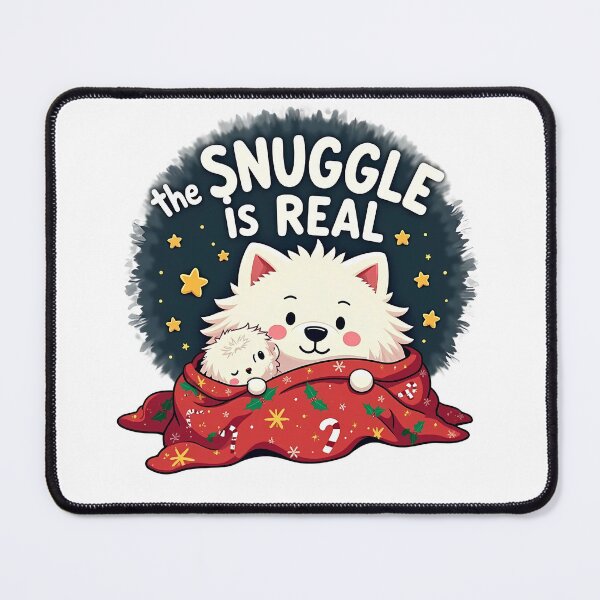 Item preview, The SNUGGLE is Real v2 | Funny Christmas Pun Graphic | Holiday Humor Design for T-Shirts, Stickers, Mugs & Cards | Festive Cute Winter Art designed and sold by dblten-mnl.