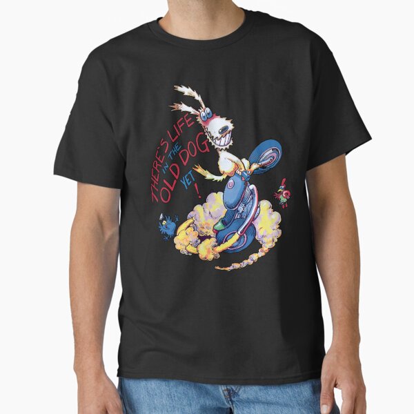 Item preview, Ogri Kickstart Old Dog Classic Comic Biker designed and sold by Chilled Peak.