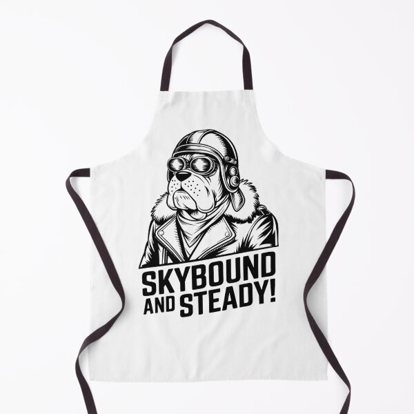 Item preview, Skybound and Steady - Vintage WWII Pilot Boxer Dog Art | Bold Retro Aviator Illustration designed and sold by UrbanPopDesigns.