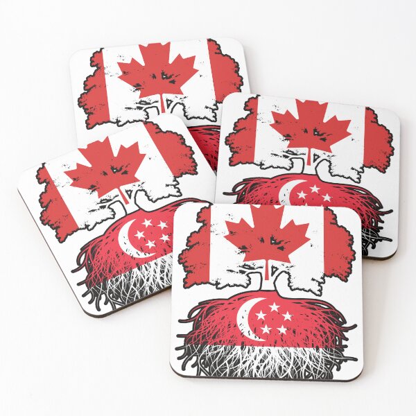 Item preview, Singapore Singaporean Canadian Canada Tree Roots Flag designed and sold by FlagX.