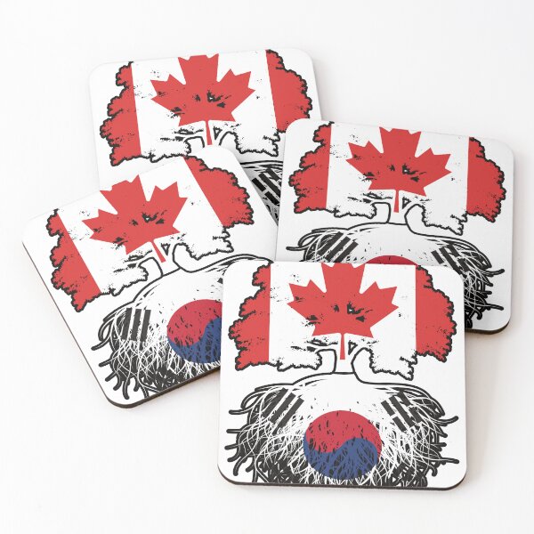 Item preview, South Korea South Korean Canadian Canada Tree Roots Flag designed and sold by FlagX.