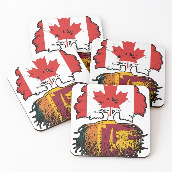 Item preview, Sri Lanka Sri Lankan Canadian Canada Tree Roots Flag designed and sold by FlagX.