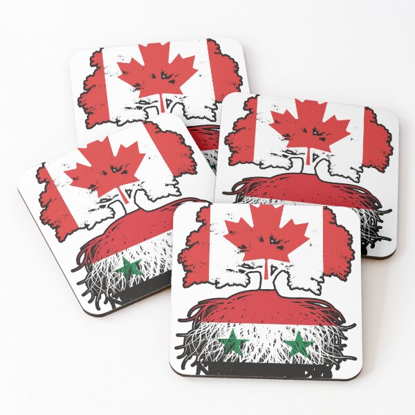 Item preview, Syria Syrian Canadian Canada Tree Roots Flag designed and sold by FlagX.