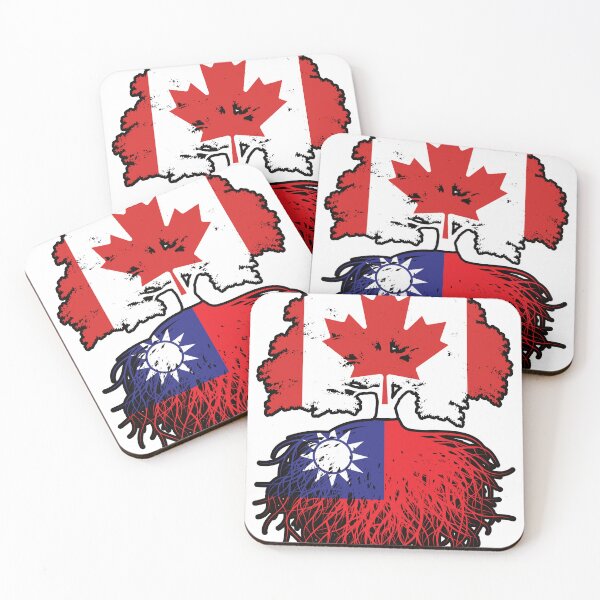 Item preview, Taiwan Taiwanese Canadian Canada Tree Roots Flag designed and sold by FlagX.
