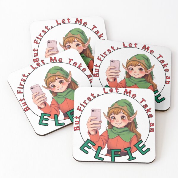 Item preview, But First... Let me take an...  | Funny Christmas Pun Graphic | Holiday Humor Design for T-Shirts, Stickers, Mugs & Cards | Festive Cute Winter Art designed and sold by dblten-mnl.