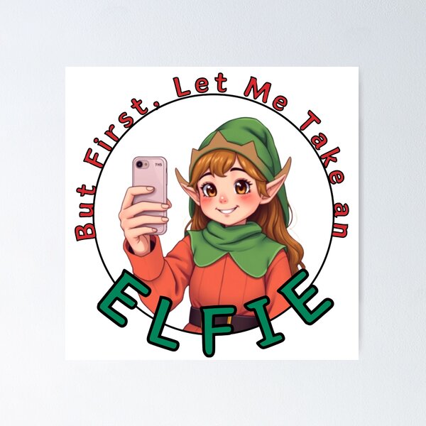 Item preview, But First... Let me take an...  | Funny Christmas Pun Graphic | Holiday Humor Design for T-Shirts, Stickers, Mugs & Cards | Festive Cute Winter Art designed and sold by dblten-mnl.