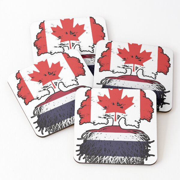 Item preview, Thailand Thai Canadian Canada Tree Roots Flag designed and sold by FlagX.