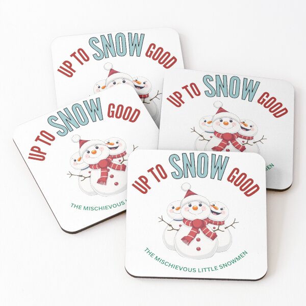 Item preview, Up to SNOW Good. >:)  | Funny Christmas Pun Graphic | Holiday Humor Design for T-Shirts, Stickers, Mugs & Cards | Festive Cute Winter Art designed and sold by dblten-mnl.