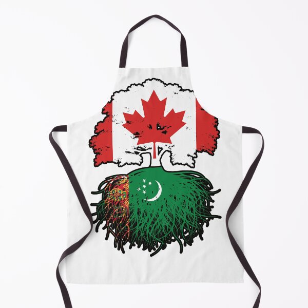Item preview, Turkmenistan Turkmen Canadian Canada Tree Roots Flag designed and sold by FlagX.
