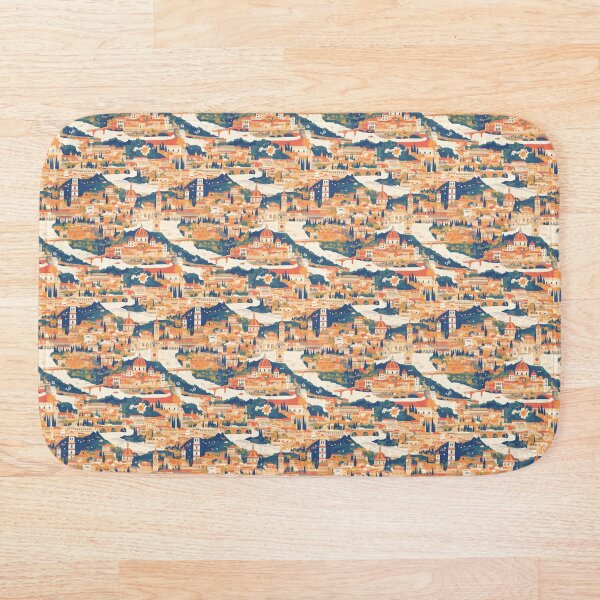 Item preview, Italy Mediterranean Village Vibrant Hillside Dreamscape by AI designed and sold by DigitAIShop.