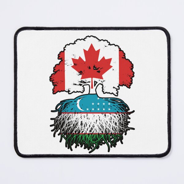 Item preview, Uzbekistan Uzbekistani Canadian Canada Tree Roots Flag designed and sold by FlagX.