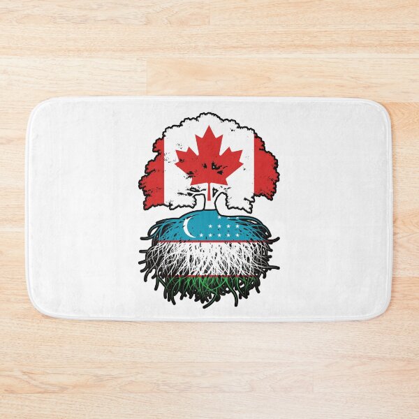 Item preview, Uzbekistan Uzbekistani Canadian Canada Tree Roots Flag designed and sold by FlagX.