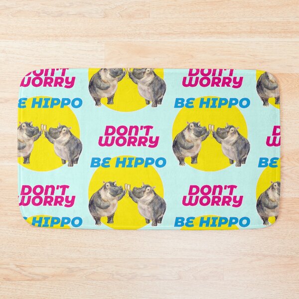 Item preview, funny meme with happy hippos designed and sold by Mauswohn.