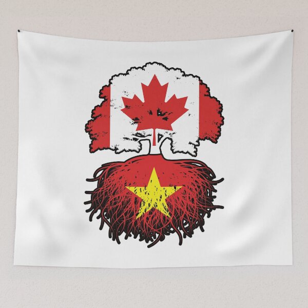 Item preview, Vietnam Vietnamese Canadian Canada Tree Roots Flag designed and sold by FlagX.