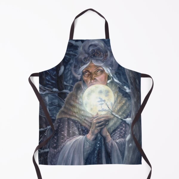 Item preview, Snow Moon - Old Winter Fairy with Moon designed and sold by Tiffany Toland-Scott.