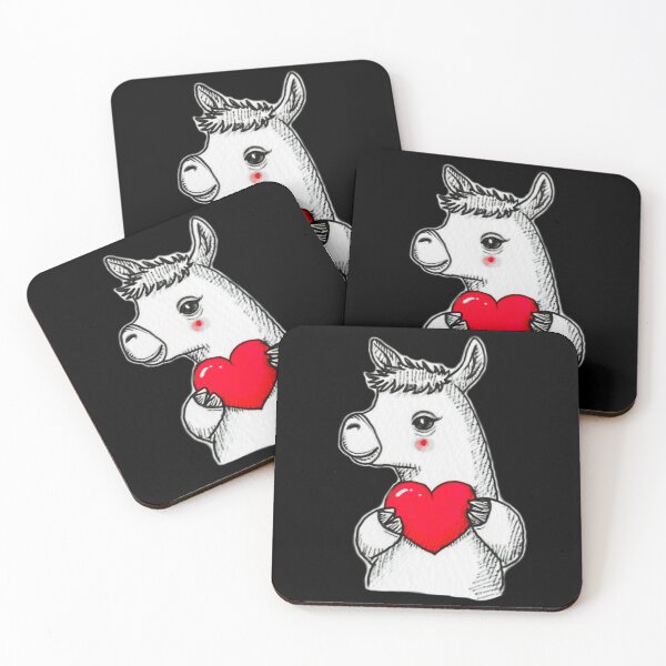 Item preview, Cute Llama Baby with Red Heart designed and sold by KawaiiArtStyle.