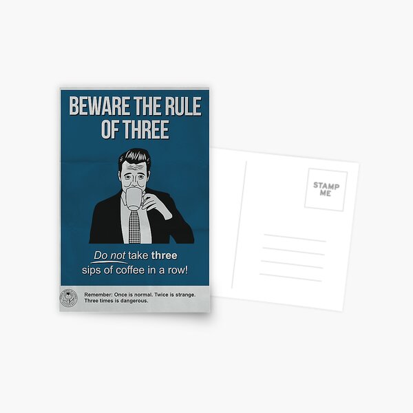 Item preview, Federal Bureau of Control Sam Lake „Rule of Three” poster designed and sold by Deepwood.