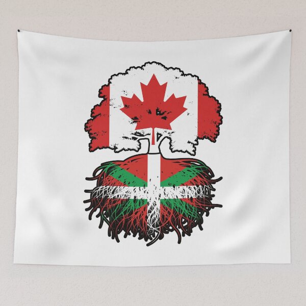 Item preview, Basque Canadian Canada Tree Roots Flag designed and sold by FlagX.