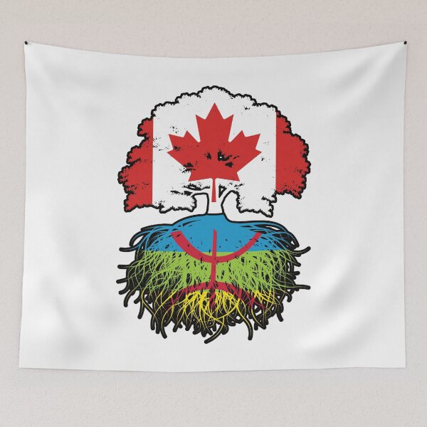 Item preview, Amazigh Berber Canadian Canada Tree Roots Flag designed and sold by FlagX.