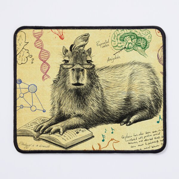 Item preview, Capybara Studying Ethology designed and sold by HrisRizz.