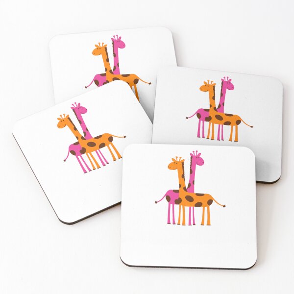 Item preview, cute giraffes friends  designed and sold by leylakidesign.