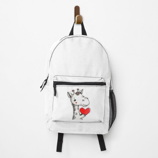 Item preview, Cute Giraffe Baby with Red Heart designed and sold by KawaiiArtStyle.