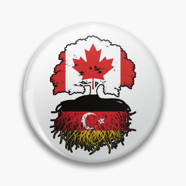 Item preview, Turkish German German Turks Canadian Canada Tree Roots Flag designed and sold by FlagX.