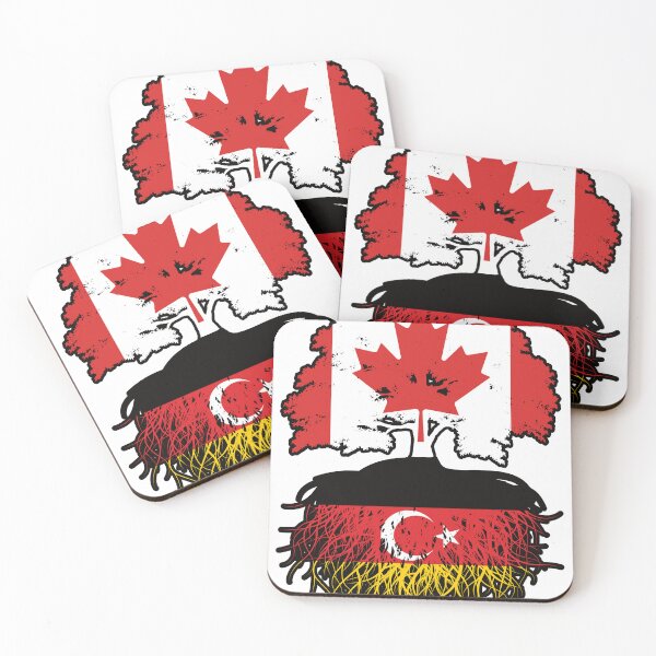 Item preview, Turkish German German Turks Canadian Canada Tree Roots Flag designed and sold by FlagX.