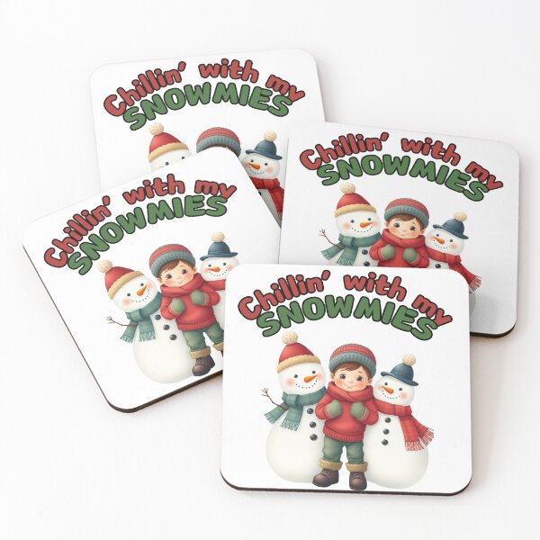 Item preview, Chillin' with my SNOWmies. :D  | Funny Christmas Pun Graphic | Holiday Humor Design for T-Shirts, Stickers, Mugs & Cards | Festive Cute Winter Art designed and sold by dblten-mnl.