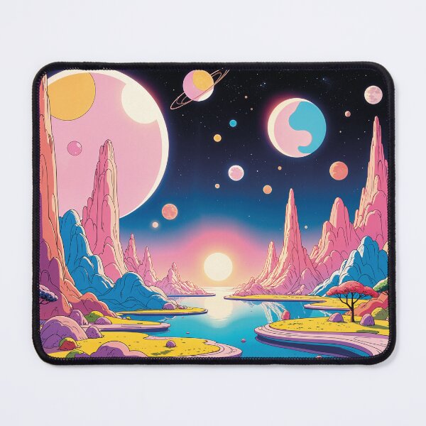 Item preview, fantastic galaxy in the cosmos, retro cartoon designed and sold by Mauswohn.