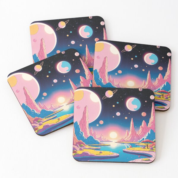 Item preview, fantastic galaxy in the cosmos, retro cartoon designed and sold by Mauswohn.