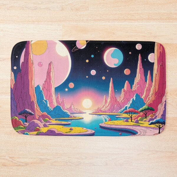 Item preview, fantastic galaxy in the cosmos, retro cartoon designed and sold by Mauswohn.