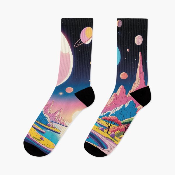 Item preview, fantastic galaxy in the cosmos, retro cartoon designed and sold by Mauswohn.