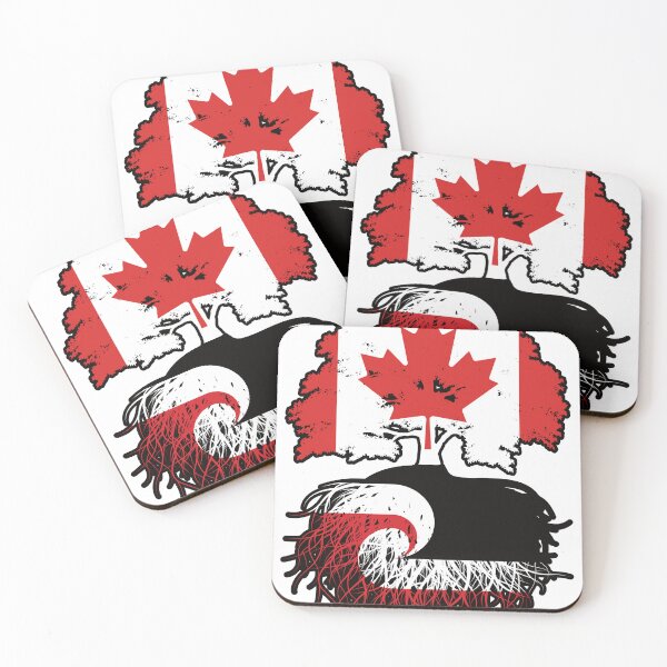 Item preview, Aotearoa Maori Canadian Canada Tree Roots Flag designed and sold by FlagX.