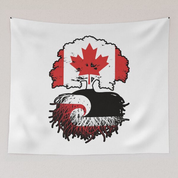 Item preview, Aotearoa Maori Canadian Canada Tree Roots Flag designed and sold by FlagX.