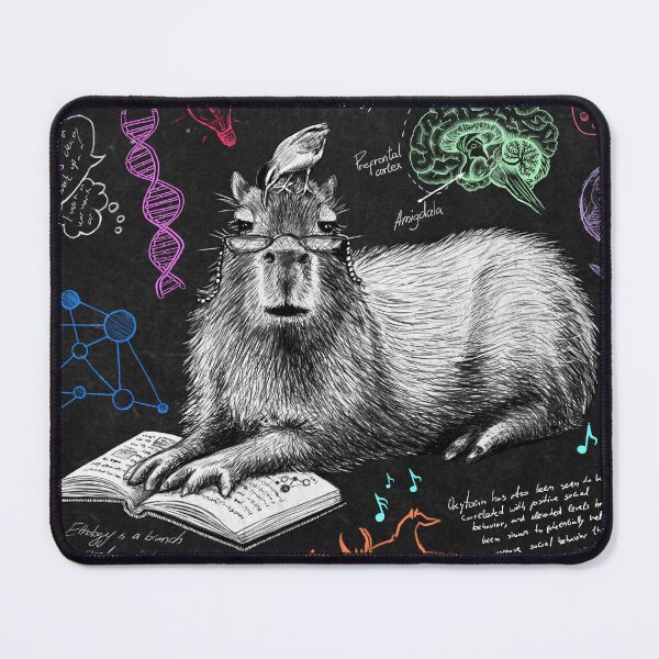 Item preview, Capybara Studying Ethology B designed and sold by HrisRizz.