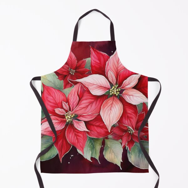 Item preview, poinsettia on a red background designed and sold by Valentina-V.