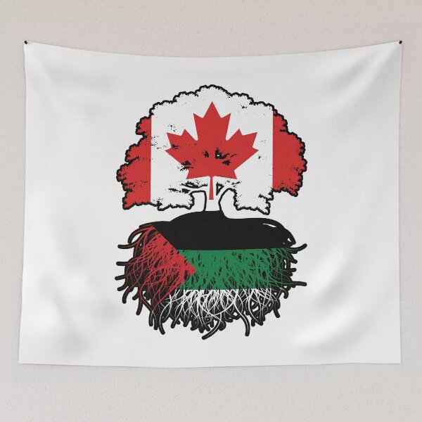 Item preview, Arabism Arab Canadian Canada Tree Roots Flag designed and sold by FlagX.