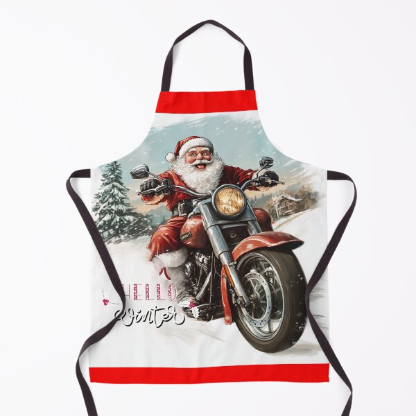 Item preview,  Santa Claus Riding a Motorcycle in the Snow designed and sold by Cris888.