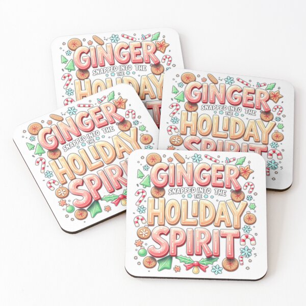 Item preview, Ginger-snapped Into the Holiday Spirit!  | Funny Christmas Pun Graphic | Holiday Humor Design for T-Shirts, Stickers, Mugs & Cards | Festive Cute Winter Art designed and sold by dblten-mnl.