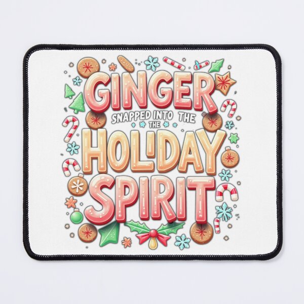 Item preview, Ginger-snapped Into the Holiday Spirit! | Funny Christmas Pun Graphic | Holiday Humor Design for T-Shirts, Stickers, Mugs & Cards | Festive Cute Winter Art designed and sold by dblten-mnl.