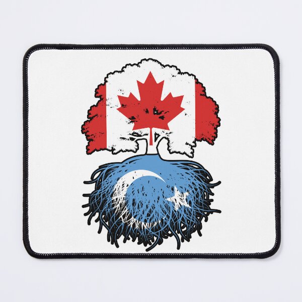 Item preview, East Turkistan Uyghur Canadian Canada Tree Roots Flag designed and sold by FlagX.