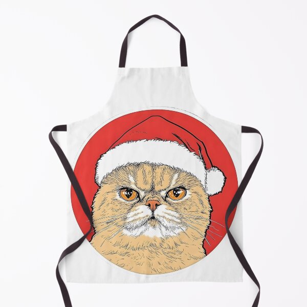 Item preview, Angry Christmas Santa Cat designed and sold by CoolMantras.